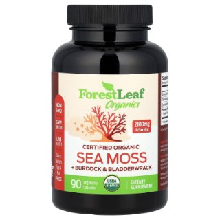 Forest Leaf Organic Sea Moss, Burdock and Bladderwrack capsules